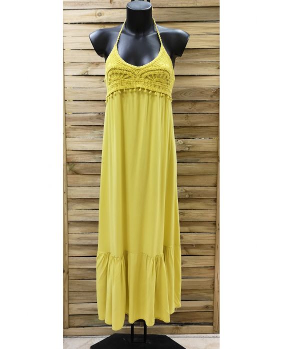 ROBE LONGUE 0952 JAUNE