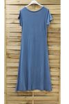 LONG DRESS POCKET 0947 BLUE