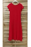 LONG DRESS POCKET 0947 RED