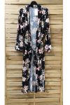 KIMONO LONG 0960 NOIR