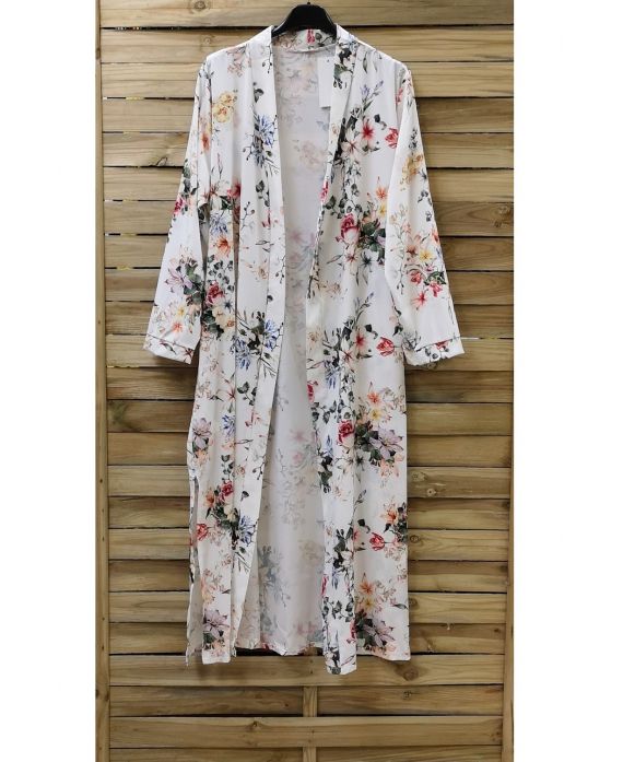 KIMONO LANGE 0960 WIT