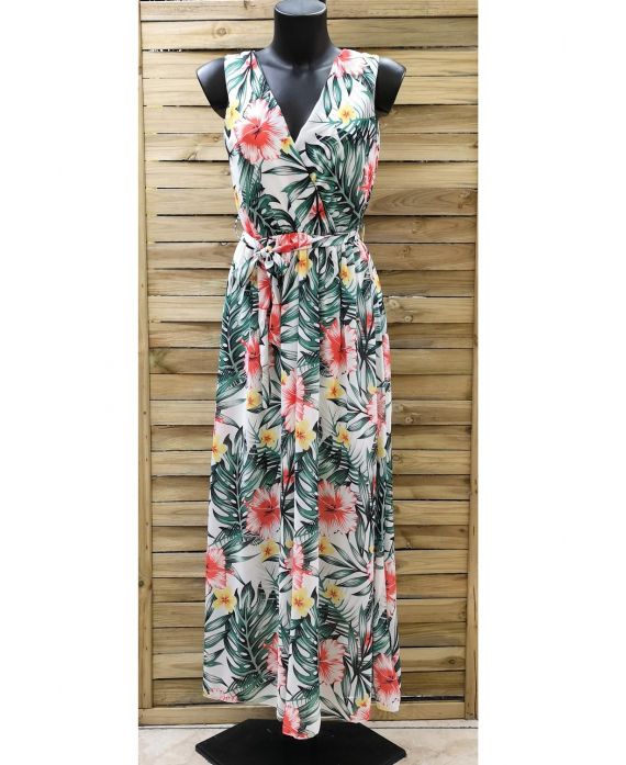 DRESS LONG TROPICAL 0961