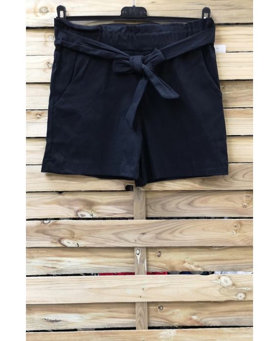 SHORT TAILLE HAUTE 0966 NOIR