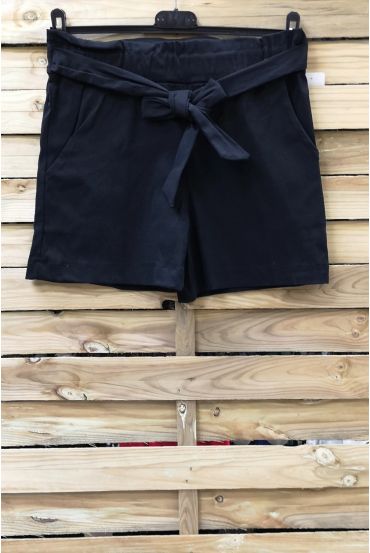 SHORT TAILLE HAUTE 0966 NOIR