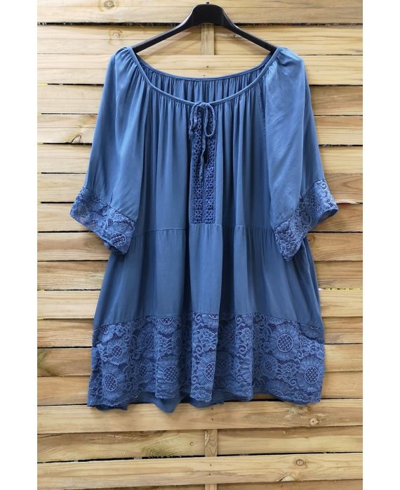 TUNIC OVERSIZE BOHEME 0962 BLUE