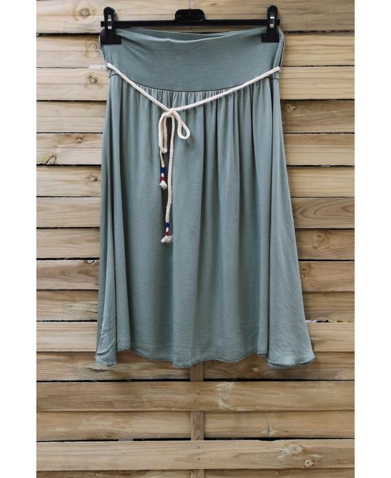 FLOWING SKIRT 0964 MILITARY GREEN