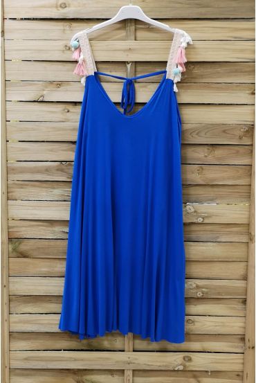 KLEID HAT BORTE 0958 ROYAL BLAU