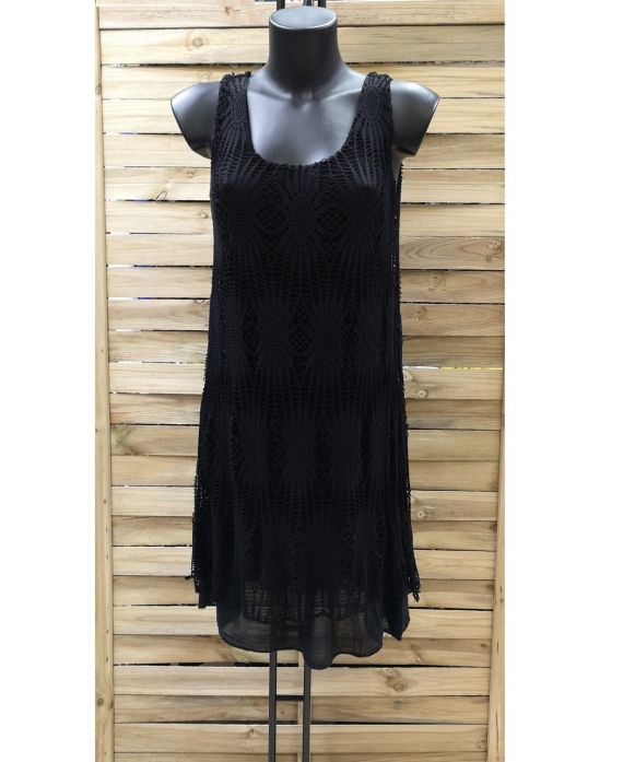 TÚNICA VESTIDO SUPERPOSEE 0878 NEGRO