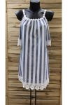 DRESS LARGE STRIPED 0971