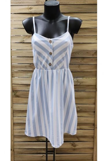 DRESS HAS STRIPES 0970 BLUE