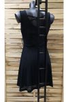 ROBE DOS CROISE 0968 NOIR