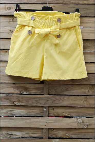 SHORTS MET HOGE TAILLE 0857 GEEL