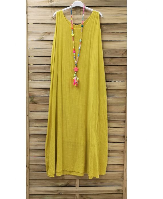 ROBE LONGUE 0851 JAUNE