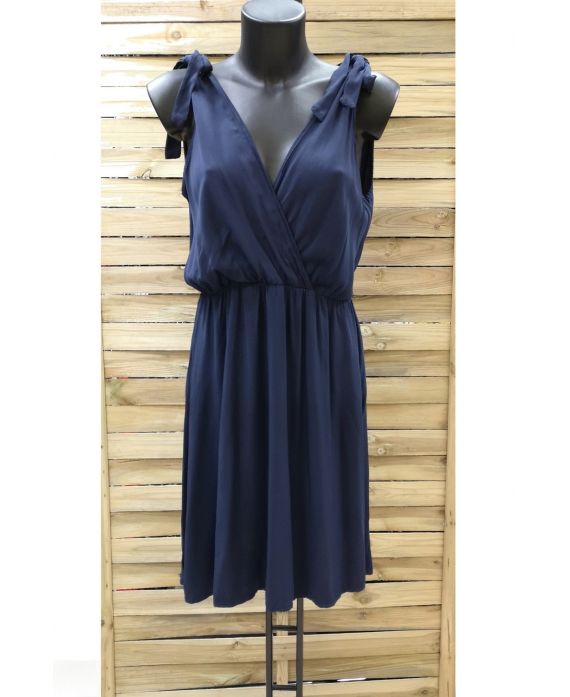 KLEID HAT KNÜPFEN 0990 MARINE-BLAU