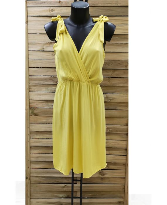 DRESS HAS TIE 0990 YELLOW