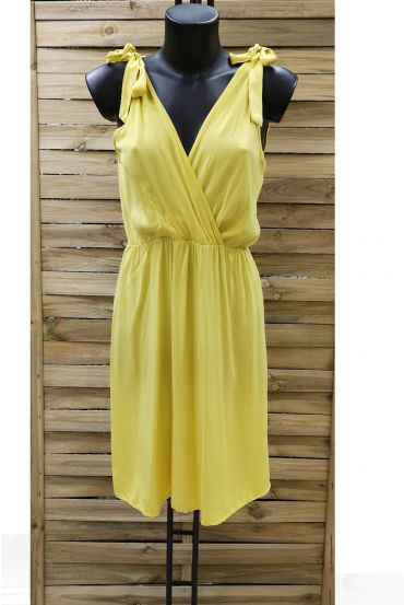 DRESS HAS TIE 0990 YELLOW