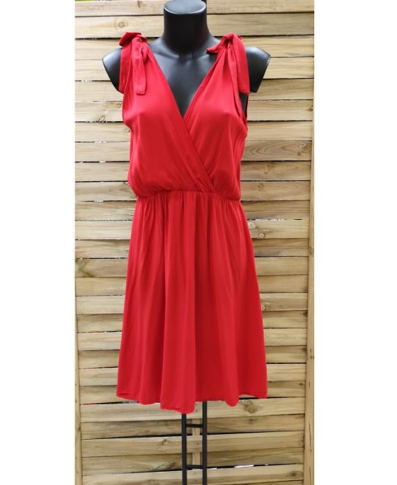 DRESS HAS TIE 0990 RED