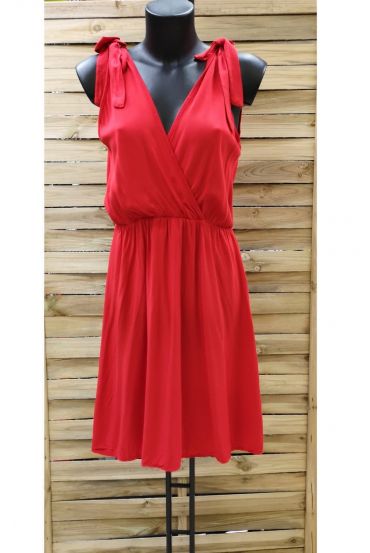 DRESS HAS TIE 0990 RED