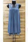 KLEID TUNIKA SPITZE 0996 BLAU