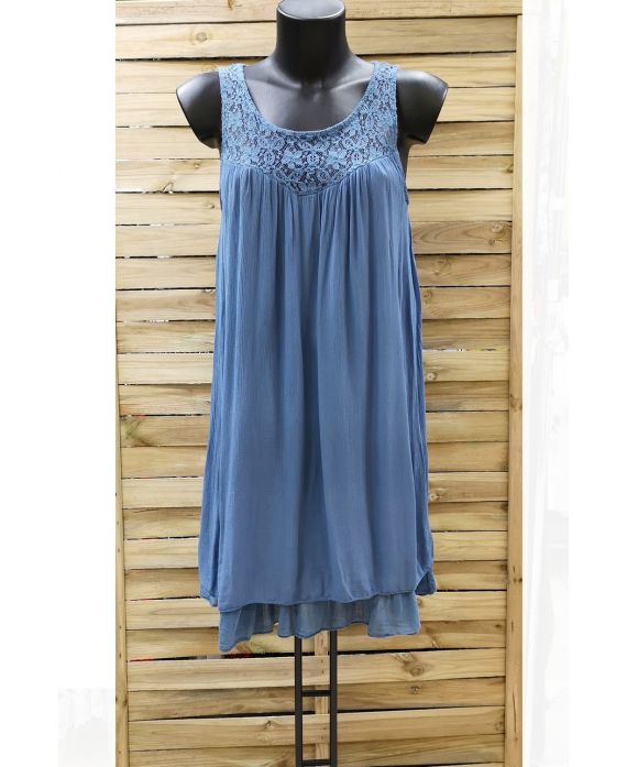 KLEID TUNIKA SPITZE 0996 BLAU