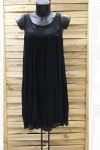 KLEID TUNIKA SPITZE 0996 SCHWARZ