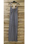 BACK LONG DRESS FANCY 0921 GREY