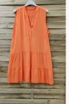 FLIEßENDEN KLEID 0993 ORANGE