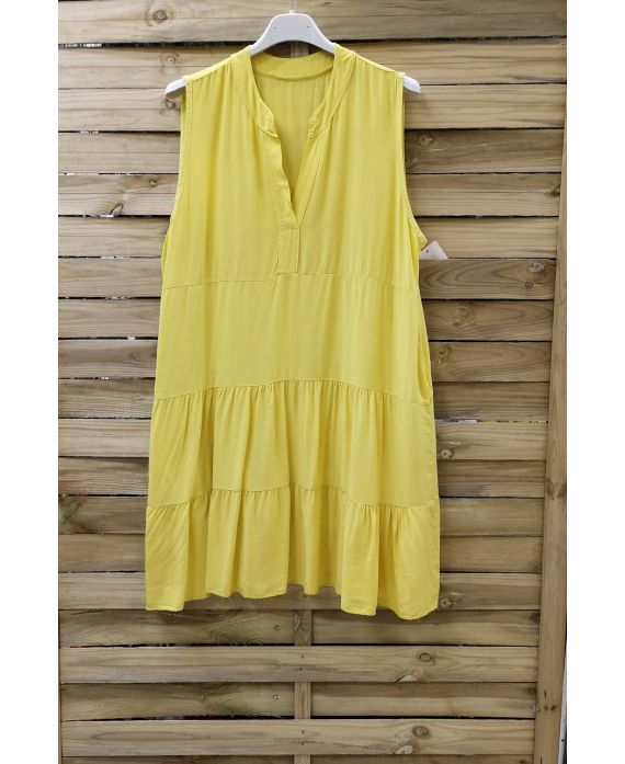 ROBE FLUIDE 0993 JAUNE