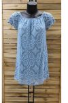 KLEID SPITZE 0991 AZUR-BLAU