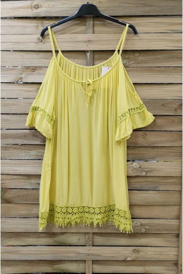 ROBE TUNIQUE 0995 JAUNE