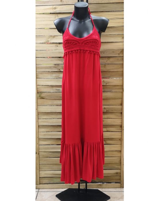 LANGES KLEID 0952 ROT