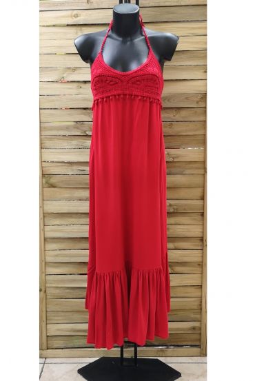 ROBE LONGUE 0952 ROUGE