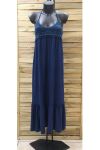 LANGES KLEID 0952-MARINE-BLAU