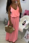 ROBE LONGUE 1010 ROSE FLUO