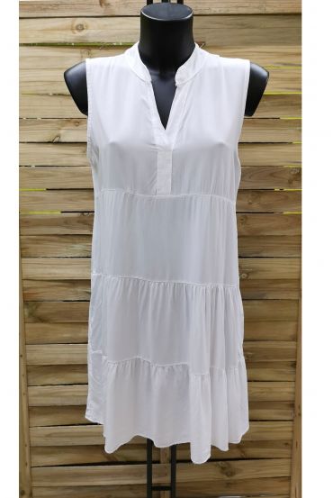 VESTIDO FLUIDO 0993 BLANCO