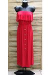 ROBE EPAULES DENUDEES 1012 ROUGE