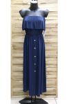 ROBE EPAULES DENUDEES 1012 BLEU MARINE