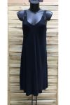 ROBE A BRETELLES FLUIDE 1014 NOIR