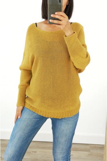 MAGLIONE DI LANA 3016 SENAPE