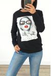 SWEAT FEMME 3007 NOIR