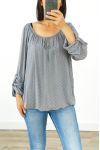 TOP IMPRIME COL A NOUER 3027 GRIS