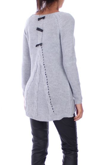 PULLOVER PICCOLE NODI 3021 GRIGIO