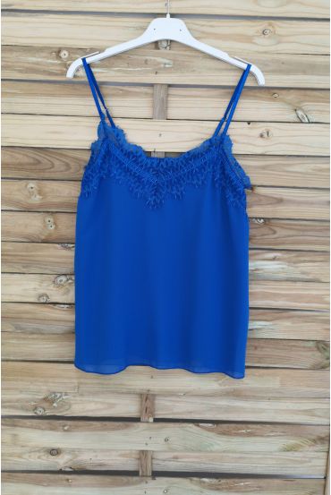 CAMISOLA DE ENCAJE 3037 AZUL REAL