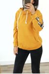 SWEATSHIRT MIT KAPUZE HAT VIP PRIVATE 3038 SENF