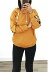 SWEATSHIRT MIT KAPUZE HAT VIP PRIVATE 3038 SENF