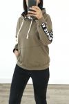 SWEAT HAS HOOD VIP PRIVATE 3038 MILITARY GREEN