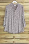 BLUSE DRUCKT 3018 TAUPE