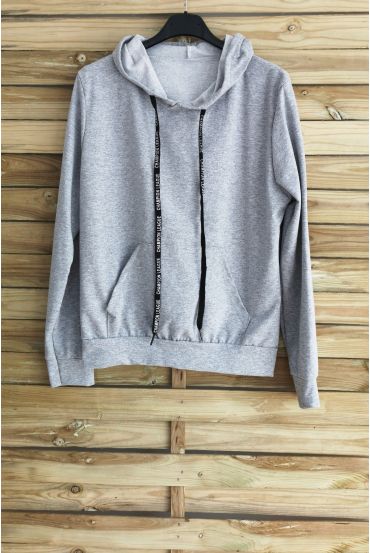 SWEAT HAS HOOD 3040 LIGHT GREY