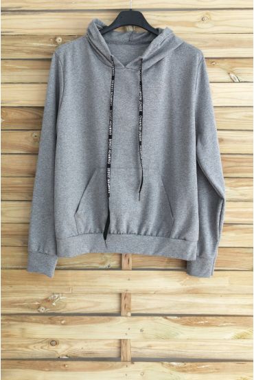 SWEAT HAS HOOD 3040 DARK GREY