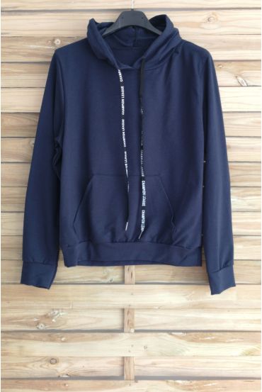 SWEAT HAS HOOD 3040 NAVY BLUE